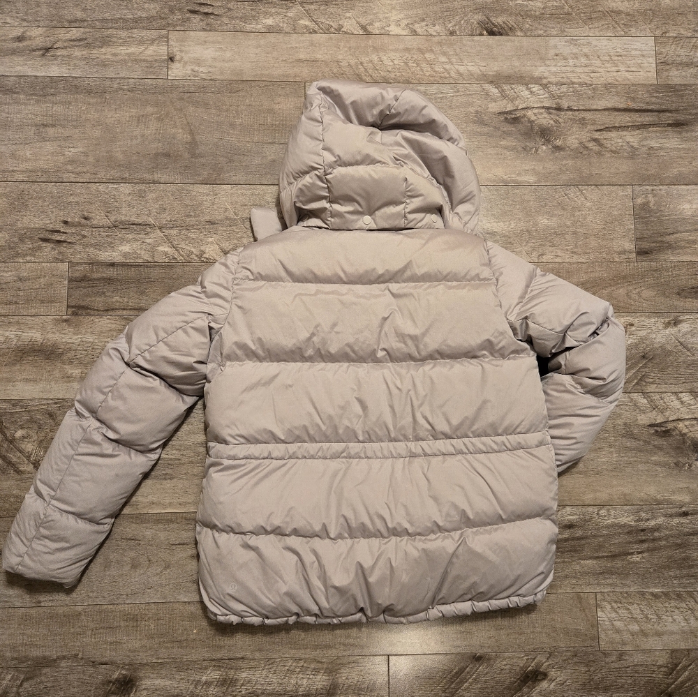 Light Gray Lululemon Puffer Jacket